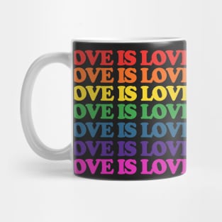 Love is Love rainbow Mug
